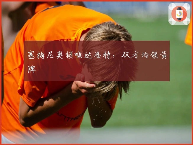 塞梅尼奥锁喉达洛特，双方均领黄牌